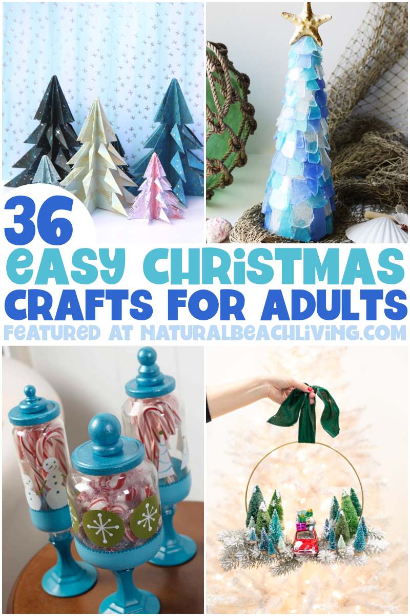 36+ Easy Christmas Crafts for Adults - Natural Beach Living